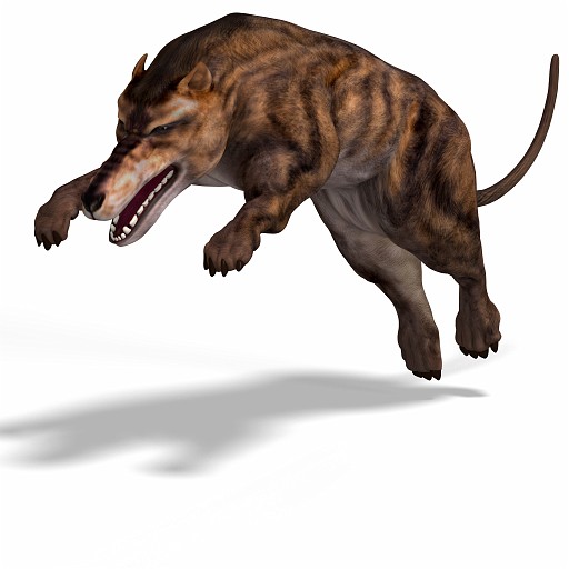 Andrewsarchus 06 A_0001.jpg - Dangerous dinosaur Andrewsarchus With Clipping Path over white